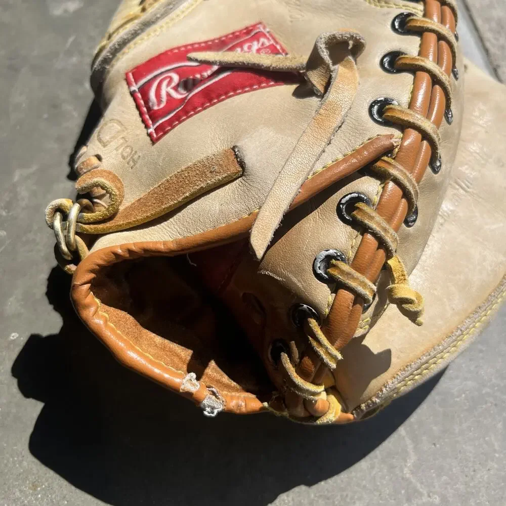 Rawlings RCM30 Catchers Mitt Baseball Glove Tan Leather RHT 33